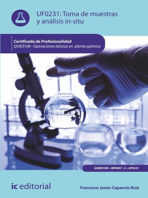 cover image of Toma de muestras y análisis in-situ. QUIE0108